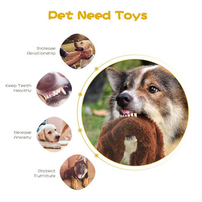 Soft plush toy for pets