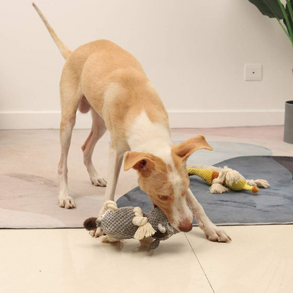 New Donkey-Grey Squeaky Toy for Pet Stress Relief